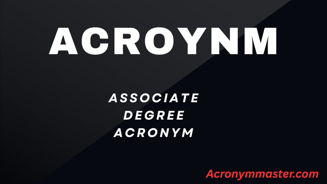Associate Degree Acronym