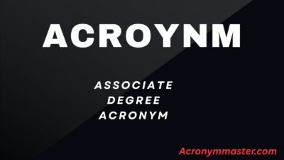 Associate Degree Acronym