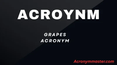 Grapes Acronym