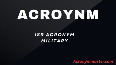 ISR Acronym