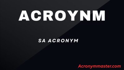SA Acronym