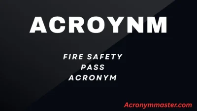 Fire Safety PASS Acronym