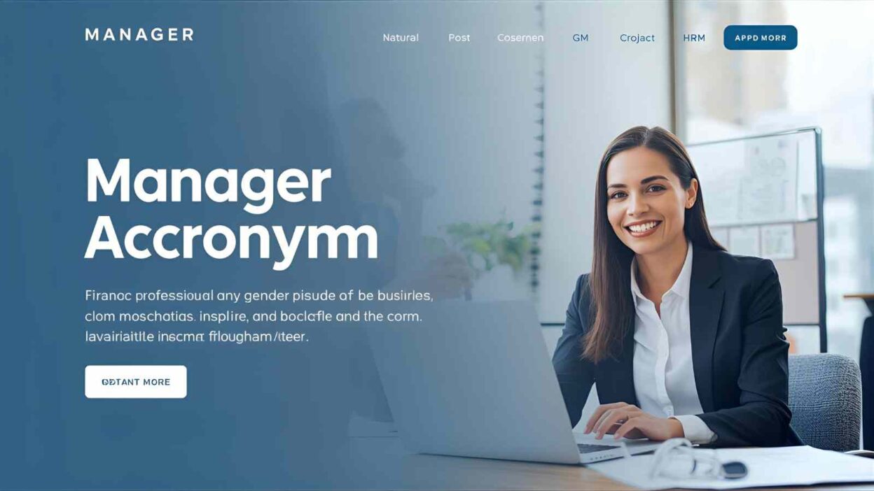 Manager acronym