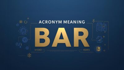 Is BAR an Acronym