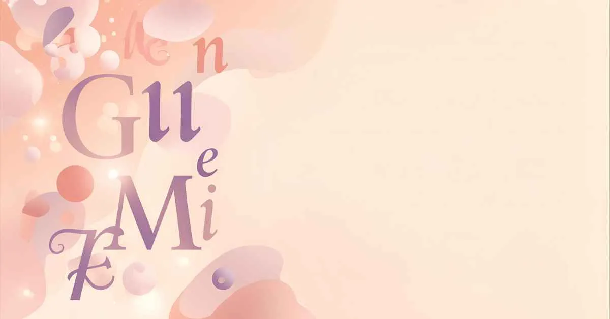 Abstract illustration of floating letters forming acronym shapes in soft pastel colors, representing creative writing, romance, and expressive vocabulary.